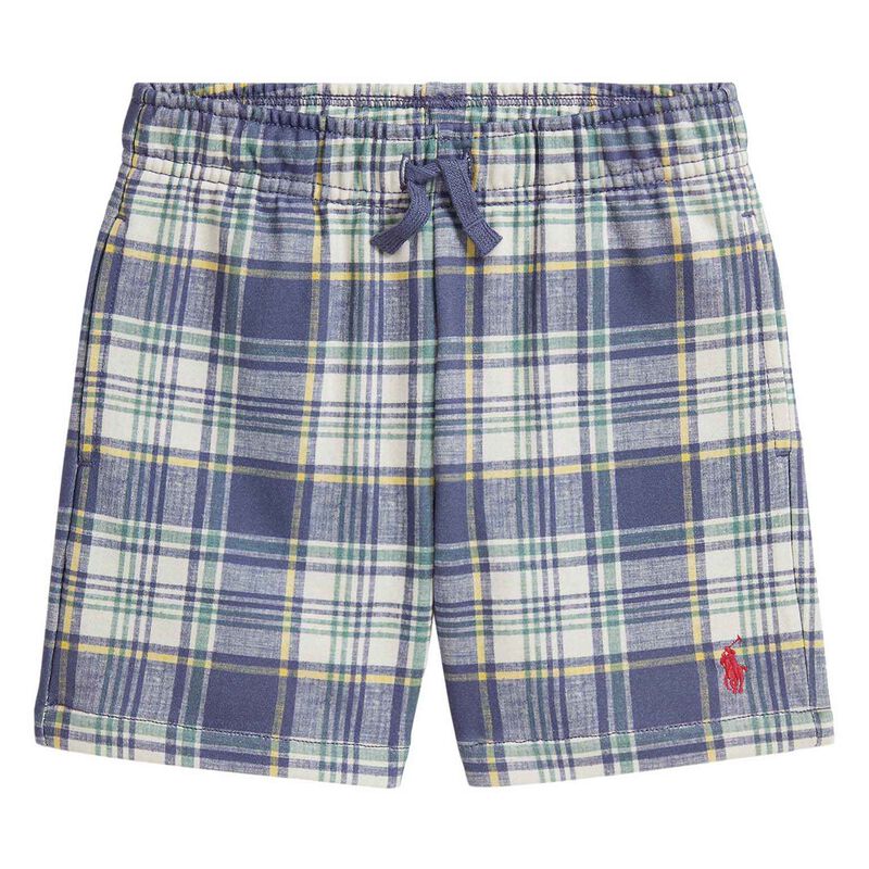 Polo Ralph Lauren Plaid French Terry Short 3-7Y image number 0